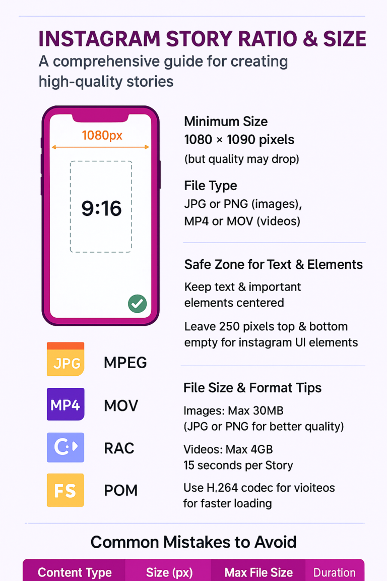 Instagram Story Ratio & Size: The Complete Guide | Digital Marketing ...